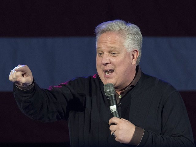 OKLAHOMA CITY, OK - FEBRUARY 28: Conservative talk host Glenn Beck endorses Republican presidential candidate Ted Cruz before Cruz made a speech to supporters during a campaign rally February 28, 2016 in Oklahoma City, Oklahoma. Cruz spoke of making America great again and upholding the Constitution. (Photo by J Pat …
