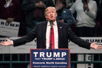 Donald Trump Holds Campaign Rally In North Carolina