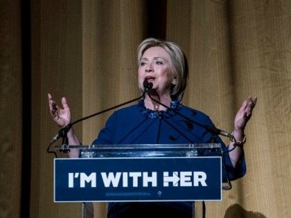 Democratic presidential Candidate Hillary Clinton speaks during a fundraiser at Radio City Music Hall on March 2, 2016 in New York City.