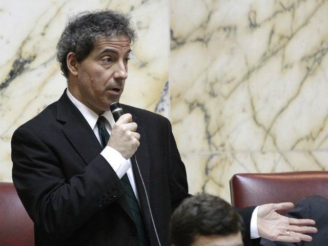 Sen. Jamie Raskin, D-Montgomery, speaks during a debate on possible amendments to a gay ma
