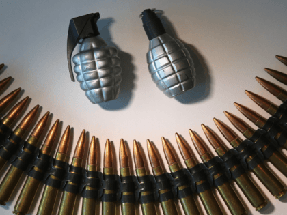 grenades and ammunition