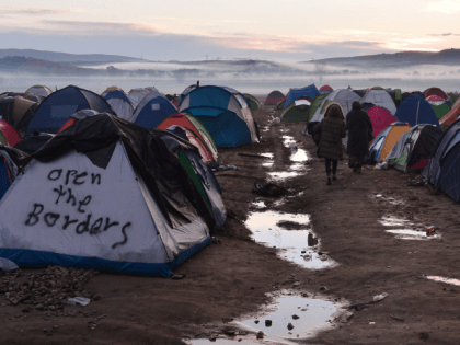 Greece Macedonia Open The Border Migrant Tents