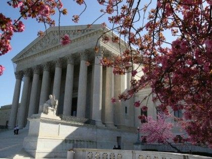 The exterior of the U.S. Supreme Court on March 26, 2012 in Washington, DC