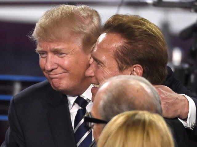 Trump Schwarzenegger (Mark J. Terrill / Associated Press)