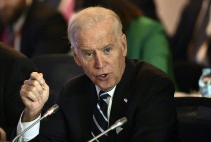 US Vice-President Joe Biden, pictured on February 25, 2016, will hold talks with Israeli P