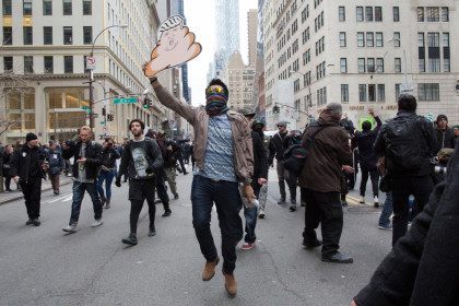 anti-Trump rally NYC AP