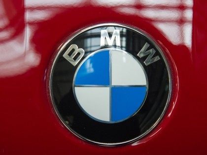 MUNICH, GERMANY - MARCH 07: A logo of German automaker BMW in seen during the celebration