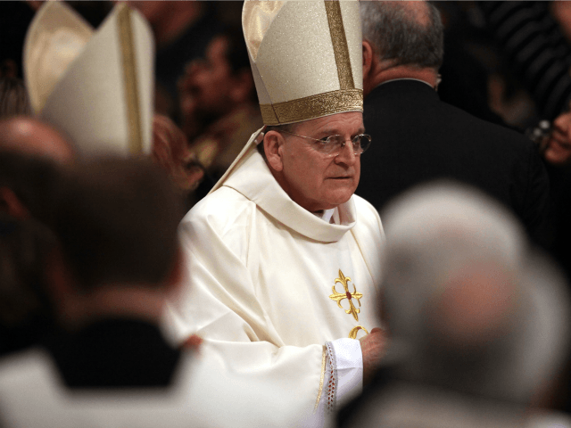 Cardinal Raymond L. Burke, head of the Vatican's highest Tribunal, attends the Christmas Eve Mass held by Pope Benedict XVI at St. Peter's Basilica on December 24, 2010 in Vatican City, Vatican.