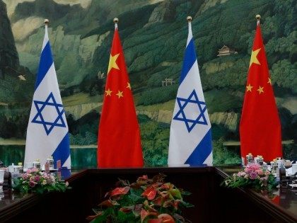 israel and china flags