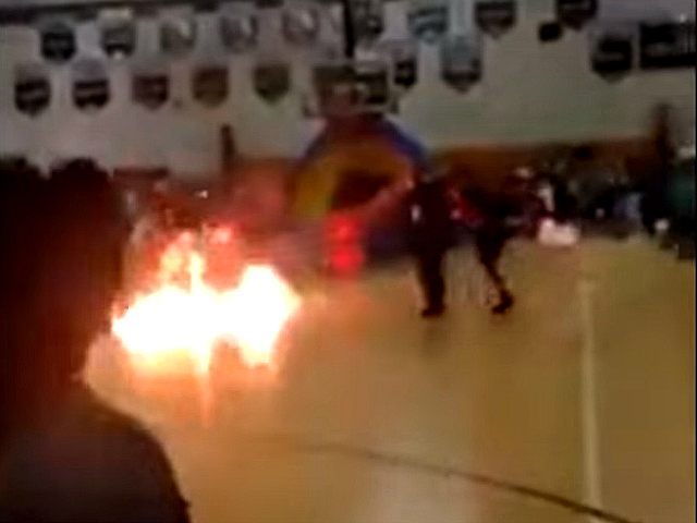 Gruesome Video Shows Fire-Breather Accidentally Catch Fire at FL School
