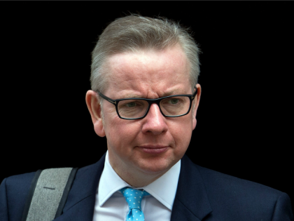 Secretary of State for Justice Michael Gove departs after the weekly cabinet meeting chair
