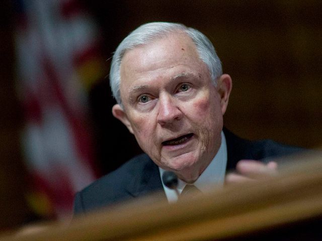 Senator Jeff Sessions, a Republican from Alabama, makes an opening statement during a Senate Judiciary Subcommittee hearing in Washington, D.C., on Thursday, June 4, 2015. Senator Ted Cruz denounced three Treasury officials for not attending the hearing on how the department wrote a rule allowing subsidies to be issued through …