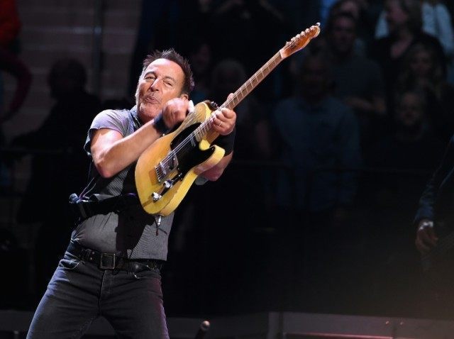 Bruce Springsteen performs at Madison Square Garden on March 28, 2016 in New York City