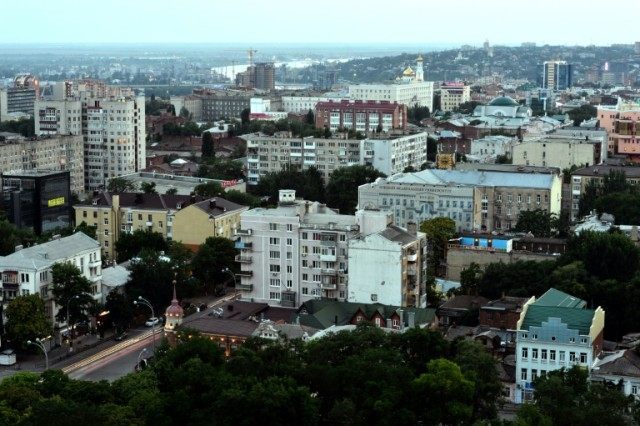 General view of the city of Rostov-on-Don in southern Russia where all sixty-one people on