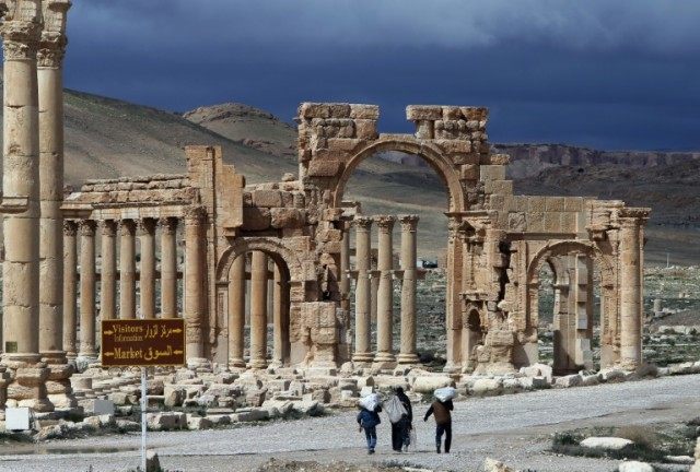 Islamic State fighters seized Palmyra -- dubbed the "Pearl of the Desert" -- in May 2015