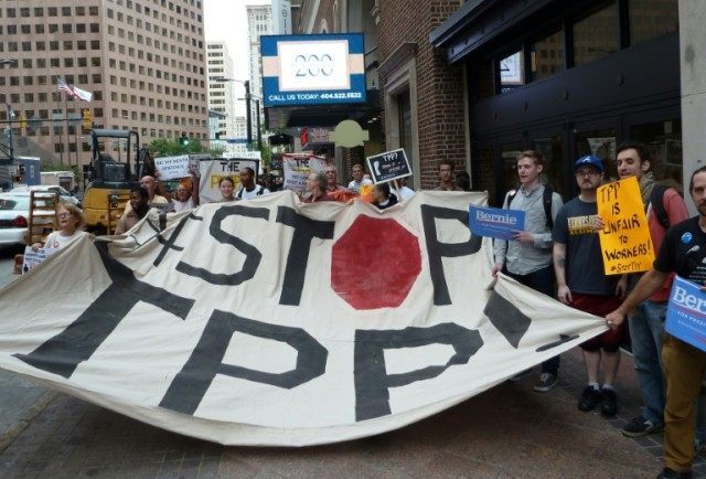 "Forty-five of the 50 private corporations historically responsible for the most climate-disrupting emissions would be empowered to challenge climate policies" if the TPP and TTIP are implemented, the Sierra Club said