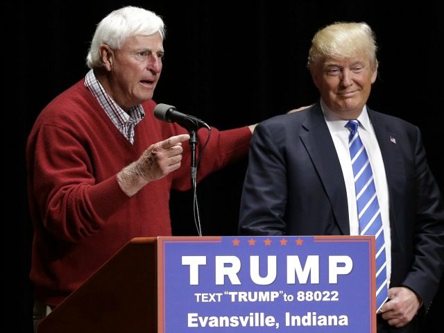 Former Indiana basketball coach Bob Knight talks about Republican presidential candidate D