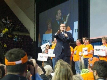 Republican presidential candidate Sen. Ted Cruz (R-TX) addresses the Republican Convention