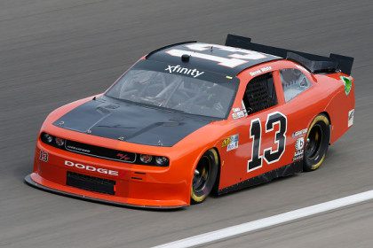 LAS VEGAS, NV - MARCH 04: Derek White, driver of the #13 OCR Gaz Bar Dodge, drives during