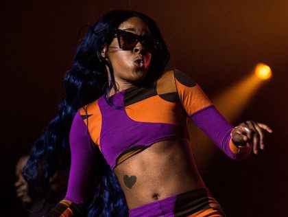 BYRON BAY, AUSTRALIA - JULY 25: Azealia Banks performs for fans during Splendour in the Grass on July 25, 2015 in Byron Bay, Australia. (Photo by Cassandra Hannagan/Getty Images)