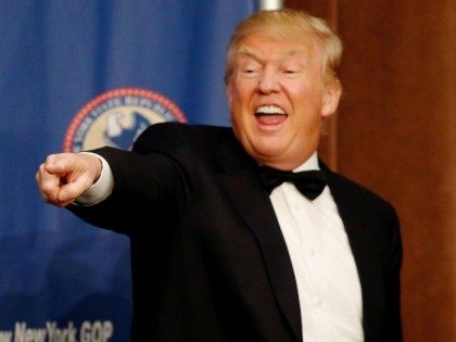Republican presidential candidate Donald Trump speaks the 2016 annual New York State Republican Gala on April 14, 2016 in New York City.