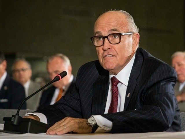 Former Mayor of New York City Rudy Giuliani testifies at a U.S. House of Representatives C