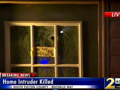Home Invasion Bullet Hole wsbtv