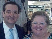 Kathy Haigler and Ted Cruz