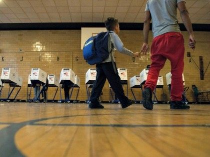 NY Polling Place Stephanie Keith Getty