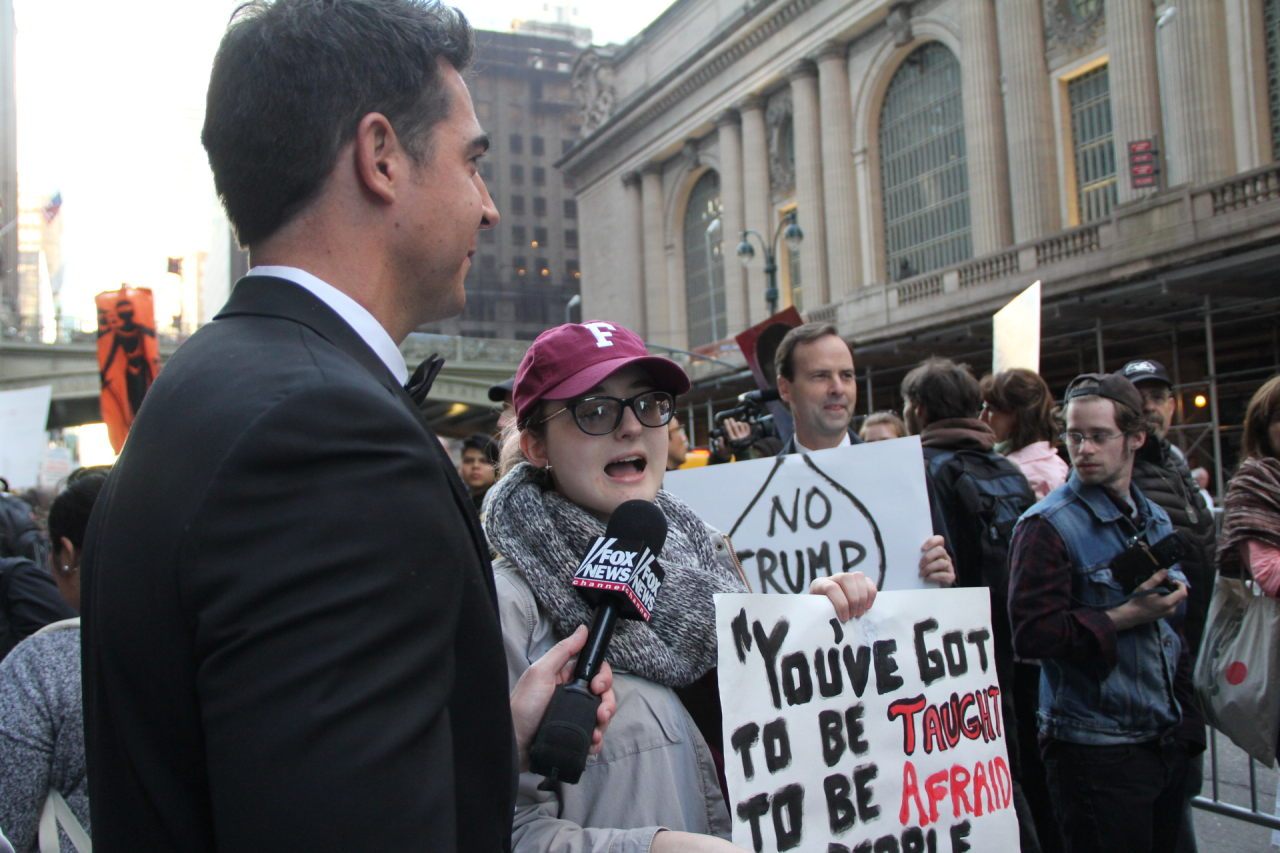Fox News' Jesse Waters interviews protesters