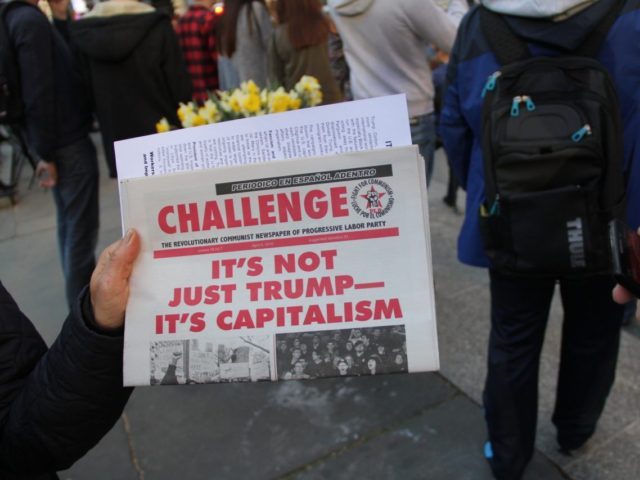 Communists hand out hundreds of "newspapers"