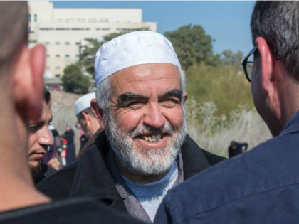 Sheikh Raed Salah (C), pictured on February 12, 2016, leads the radical northern wing of t