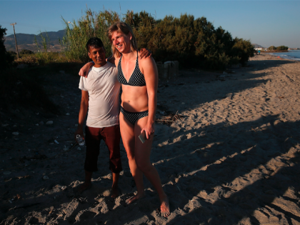 migrant tourists bikini