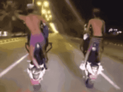 saudi men ride bikes in their underpants