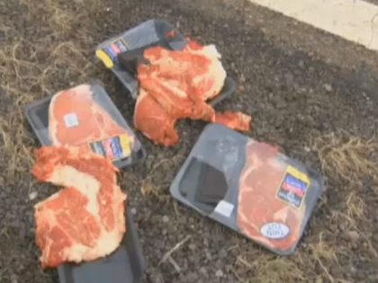 Man arrested after allegedly stealing steaks.