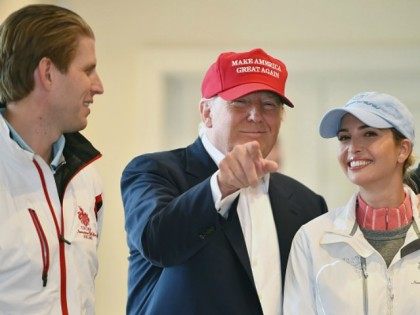 Republican Presidential Candidate Donald Trump visits his Scottish golf course Turnberry w