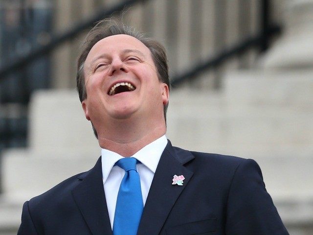 David Cameron in Trafalgar Square on August 24, 2012 in London, England. The London 2012 P