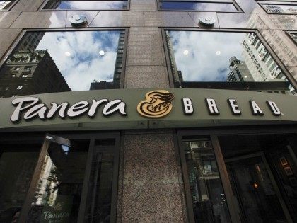 A Panera Bread restaurant is seen in Manhattan on September 11, 2015 in New York. AFP PHOTO/KENA BETANCUR (Photo credit should read KENA BETANCUR/AFP/Getty Images)