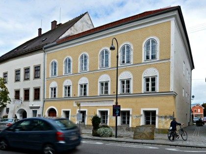 Exterior view of Adolf Hitler's birthhouse in Braunau am Inn, on Thursday, Sept. 27,