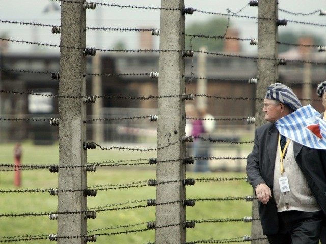 A former inmate of the Nazi death camps arrives for a memorial service to the victims of the former concentration camps of Auschwitz-Birkenau by Pope Benedict XVI on 28 May, 2006, Auschwitz. Poland.