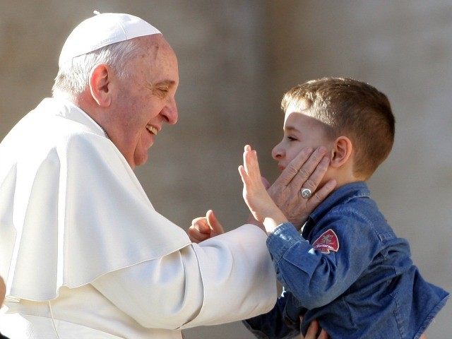 pope and child