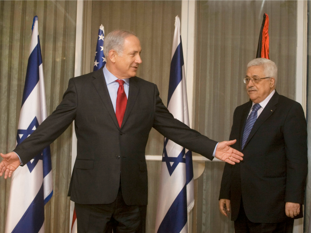 U.S. Secretary of State Hillary Clinton, Israeli Prime Minister Benjamin Netanyahu and Pre