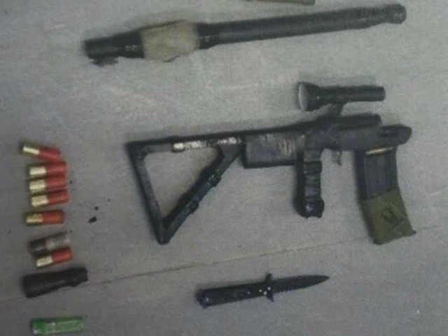 Weapons found on Palestinian suspect who was arrested last month after plotting a shooting