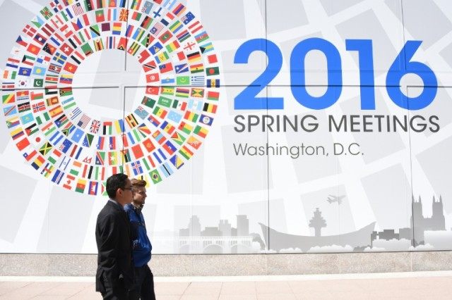 Finance ministers and central bankers at the IMF-World Bank Spring meetings will be greete