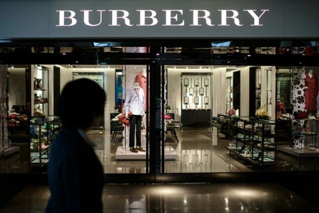 Burberry suffered sharp falls in sales in Hong Kong and Macau in the second half of its fi