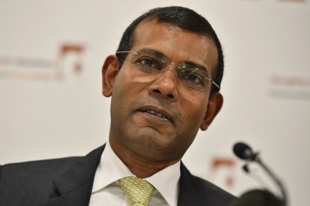 Former Maldives president Mohamed Nasheed, who is serving a 13-year jail term after being