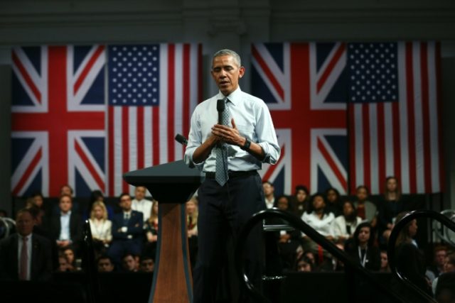 US President Barack Obama has warned Britain against leaving the European Union, undercutt