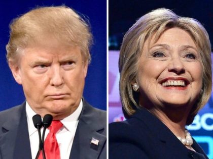 Prior to the 2016 presidential race, Donald Trump (L) and Hillary Clinton had a friendly b
