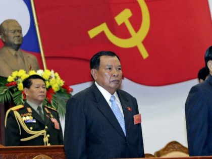 In secretive communist Laos, Bounhang Vorachith (C), pictured here in 2006, has taken offi