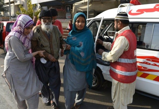 Abdul Sattar Edhi (2nd L), founded the Edhi Foundation which is something of a safety net